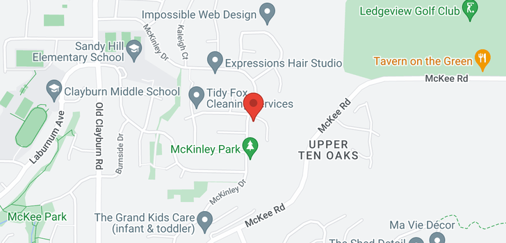 map of 3722 MCKINLEY DRIVE